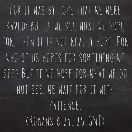 Romans 8 24-25