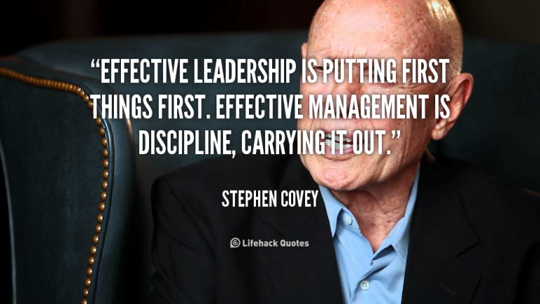 Covey On Effective Leadership - Outofthisworldleadership.com