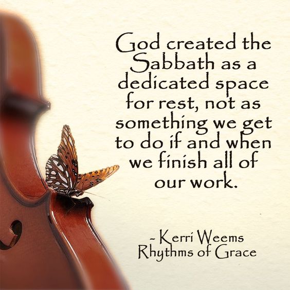 Sabbath Rest Weems quote